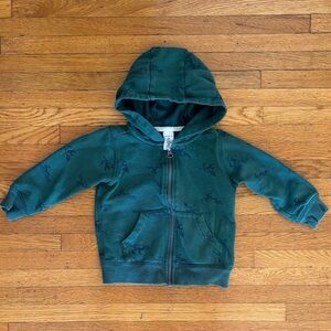 Carter's Teal Dinosaur Zip-Up Hoodie